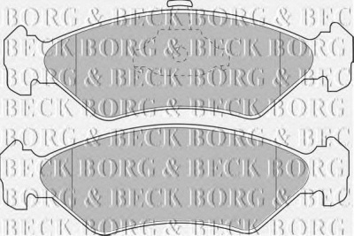 BORG & BECK bbp1510 -  Комплект тормозных колодок, дисковый тормоз